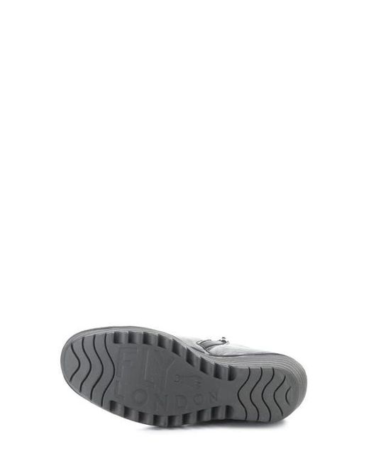 Fly London Gray Yort Wedge Bootie