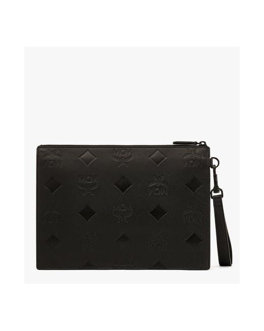 MCM Black Aren Crossbody Pouch