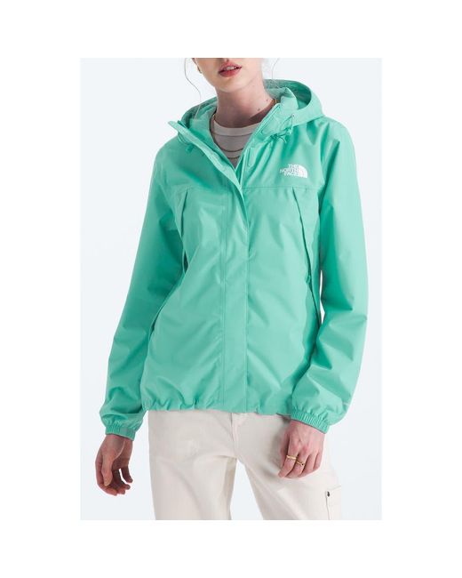 The North Face Green Antora Waterproof Hooded Rain Jacket