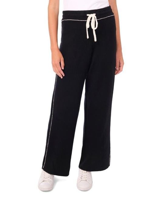 Vince Camuto Black Knit Drawstring Pants
