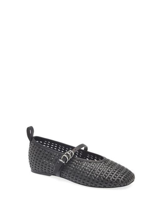 Rag & Bone Gray Spire Woven Mary Jane Flat