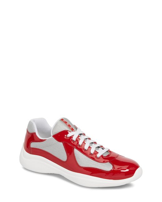 prada white trainers mens