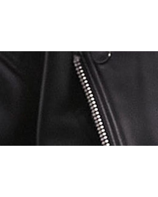 TOPSHOP Black Oversize Faux Leather Biker Jacket