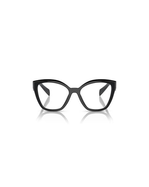 Prada Black 54Mm Irregular Optical Glasses