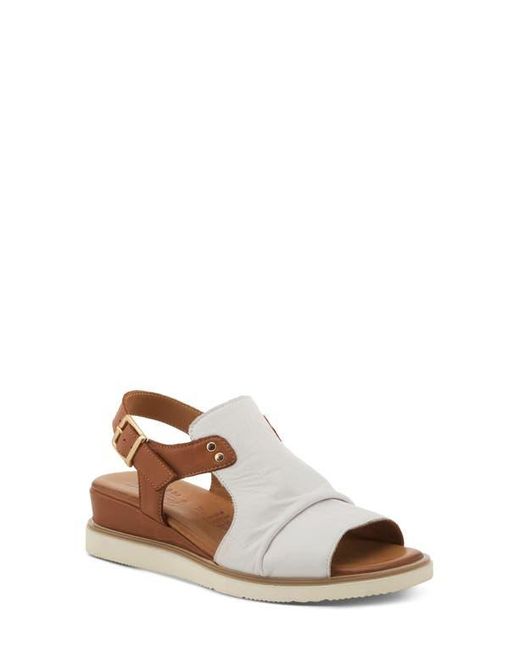 Spring Step Brown Locals Wedge Sandal