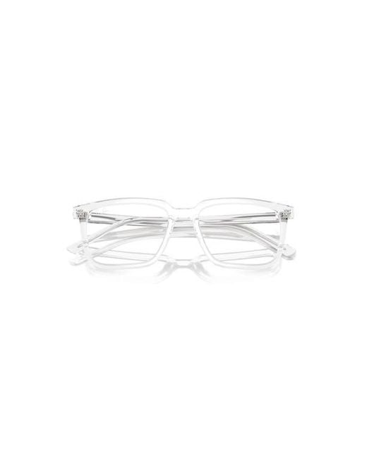 Ray-Ban White 52Mm Rectangle Optical Glasses