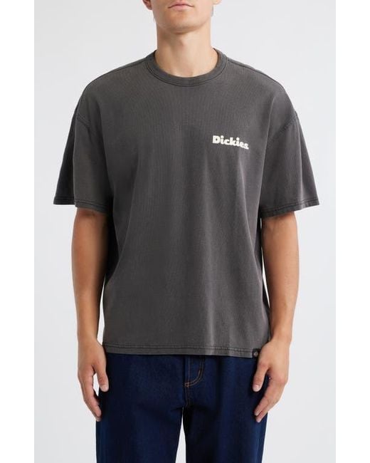 Dickies Gray Slayden Logo Graphic T-Shirt for men