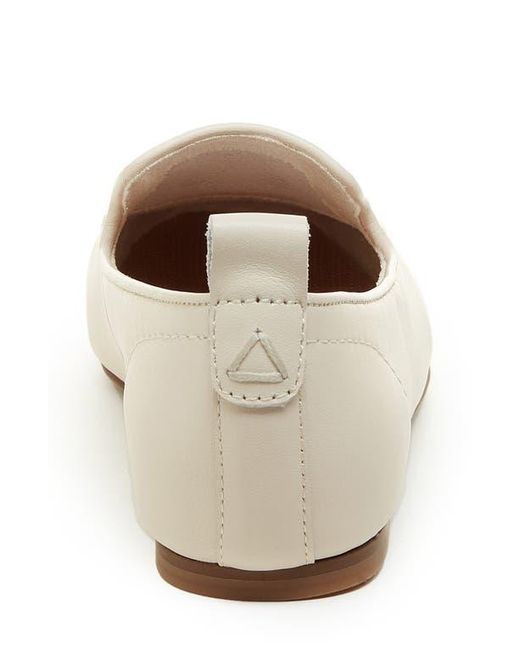 Kelsi Dagger Brooklyn White Finley Square Toe Flat