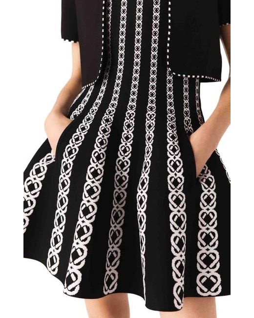 Maje Black Cropped Short Sleeve Cardigan
