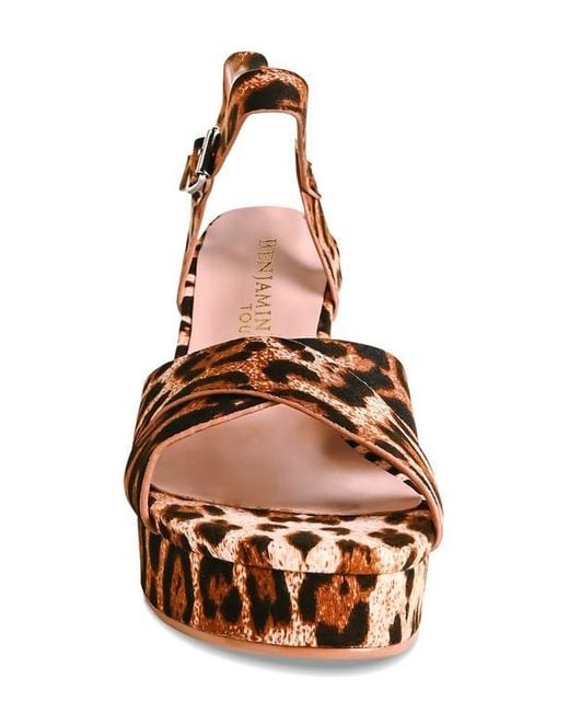 Touch Ups Brown Toby Ankle Strap Platform Sandal