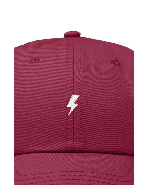 Alix Red Lil Bolt Dad Cap for men