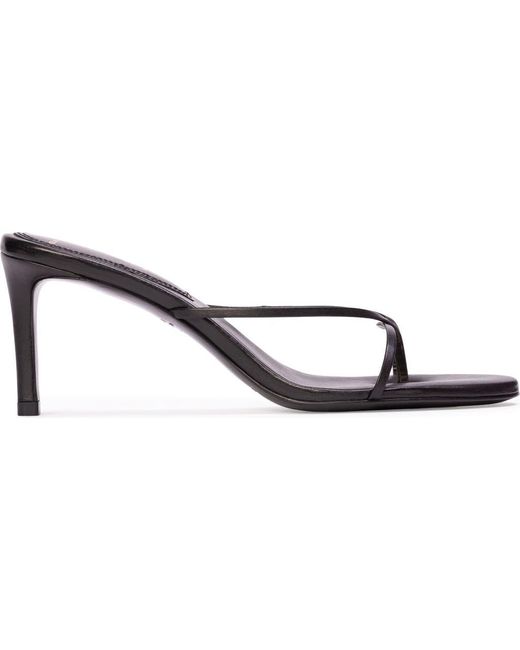 Black Suede Studio Metallic Gem 65 Sandal