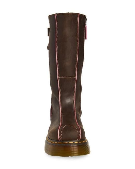 Dr. Martens Brown Buzz Hi Platform Boot