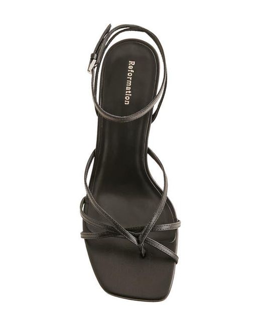 Reformation Black Gen Heeled Sandal