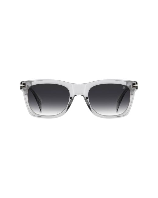 David Beckham Black 53Mm Rectangular Sunglasses for men