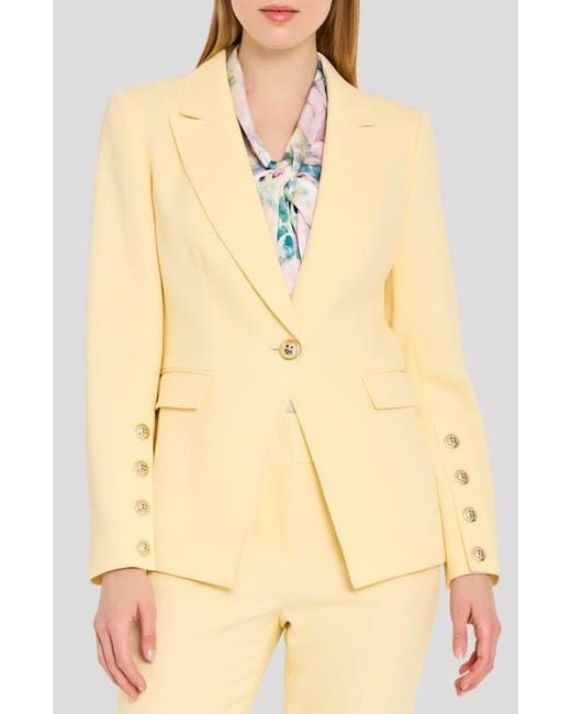 Tahari Natural One-Button Blazer