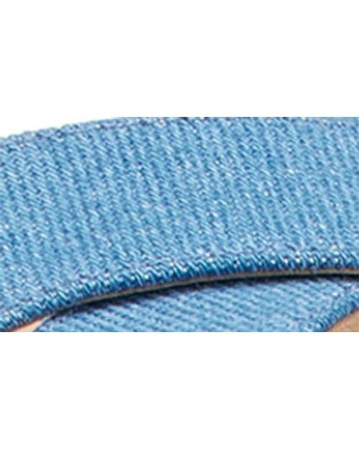 Stuart Weitzman Blue Dayna Ankle Strap Sandal