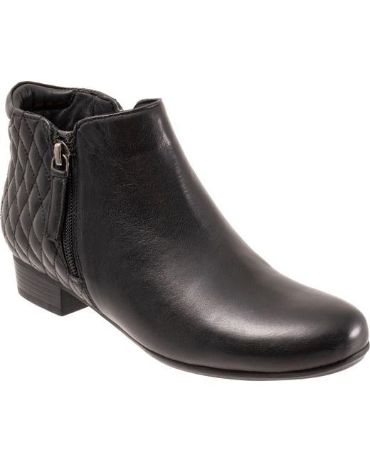 Trotters Black Major Bootie