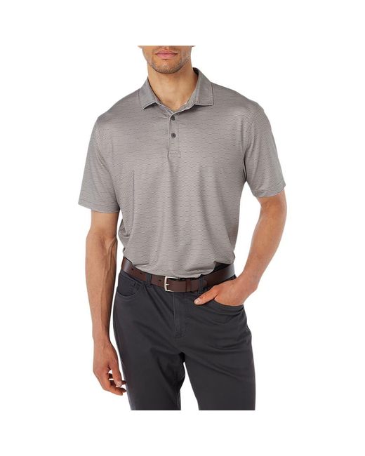 Fair Harbor Gray Compass Performance Polo for men
