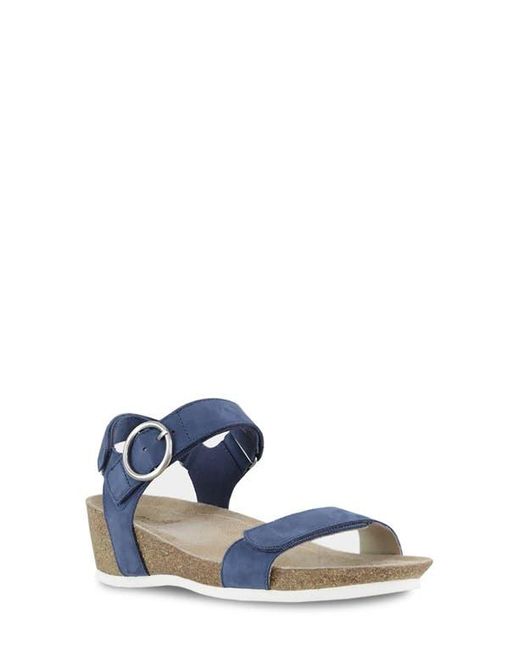 Munro Blue Sintra Wedge Sandal