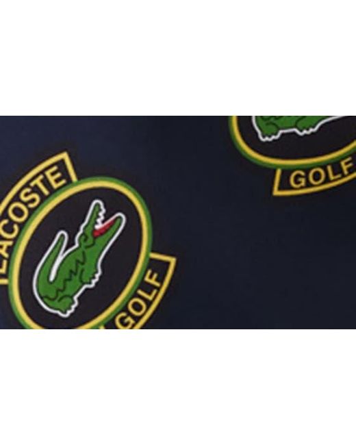 Lacoste Blue Regular Fit Performance Golf Short Sleeve Button-up Shirt for men