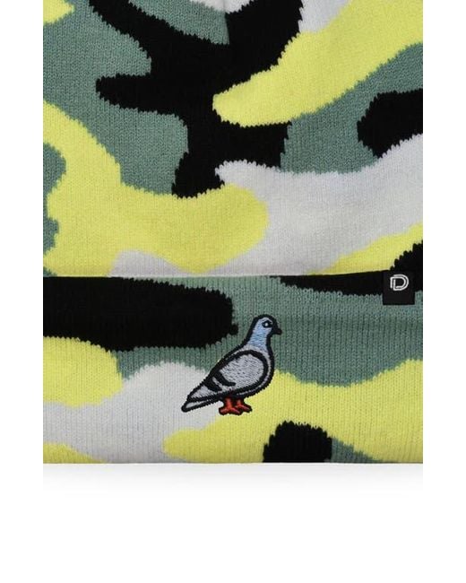 Alix Multicolor Pigeon Beanie Cap for men