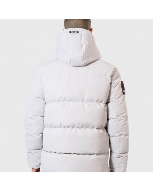 canada weather gear Gray Heavyweight Hooded Puffer Jacket for men