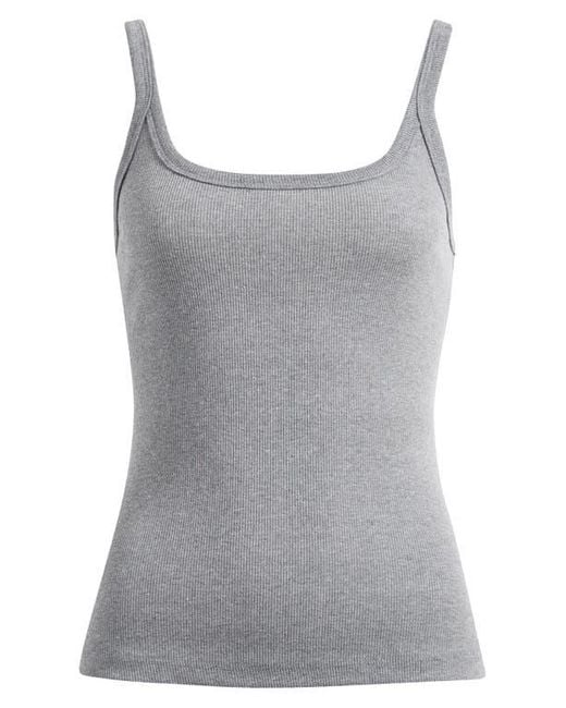 TOPSHOP Gray Rib Camisole