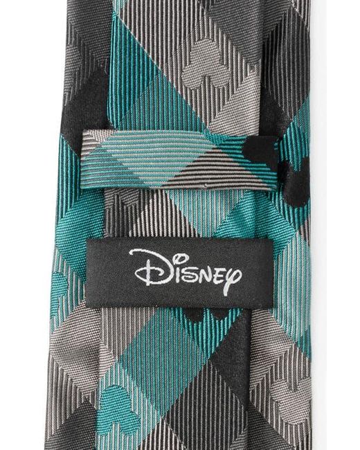 Cufflinks Inc. Green X Disney Mickey Silhouette Plaid Silk Tie for men