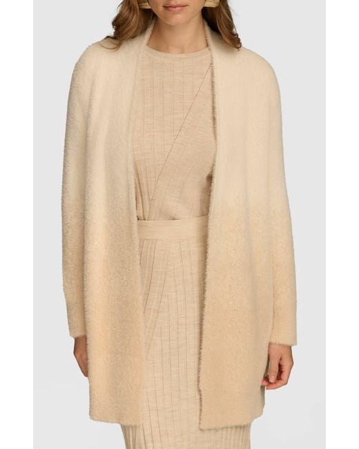 Donna Karan Natural Ombré Open Front Cardigan