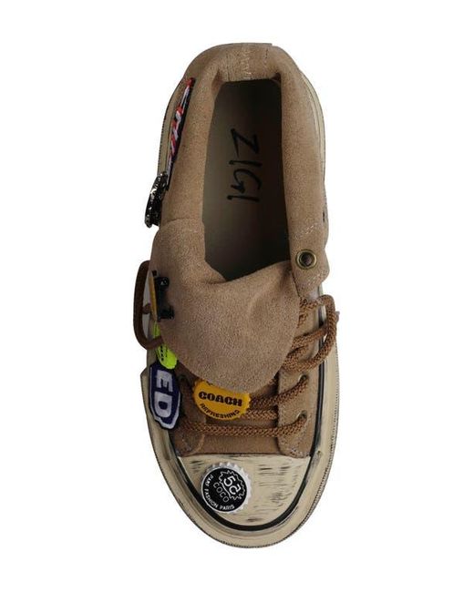 Zigi Multicolor Hadleigh Distressed Platform Sneaker