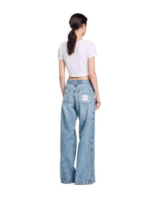 Sandro Blue Faded Jeans