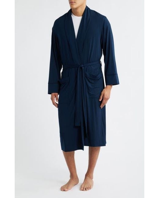 Daniel Buchler Blue Modal & Silk Robe for men