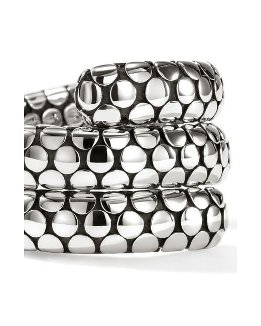 John Hardy Black Dot Coil Ring, Sterling
