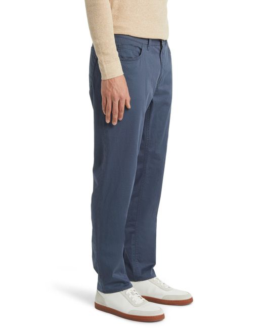 Brax Blue Cooper Microprint Ultralight Five-pocket Pants for men