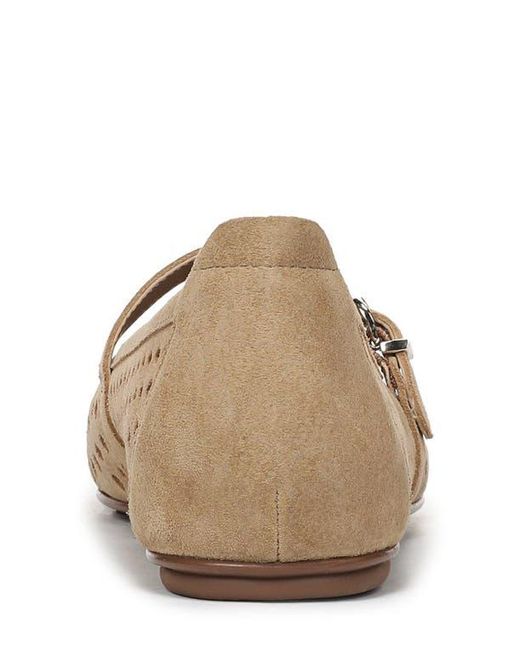 Naturalizer Brown Aria Perforated Mary Jane Flat