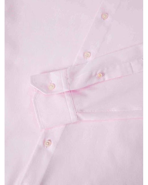 Robert Talbott White Reynolds Double Twill Contemporary Fit Shirt for men