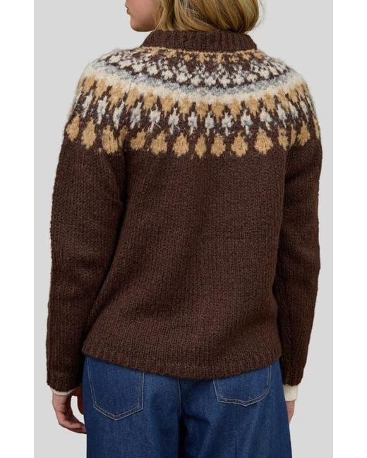 Blu Pepper Brown Pattern Cardigan