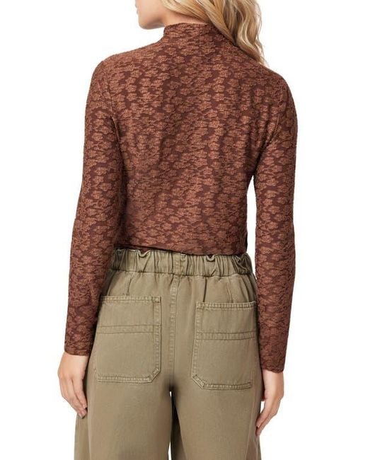 Scotch & Soda Brown Long Sleeve Turtleneck Top