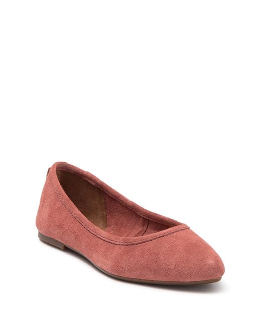 frye ballet flats regina