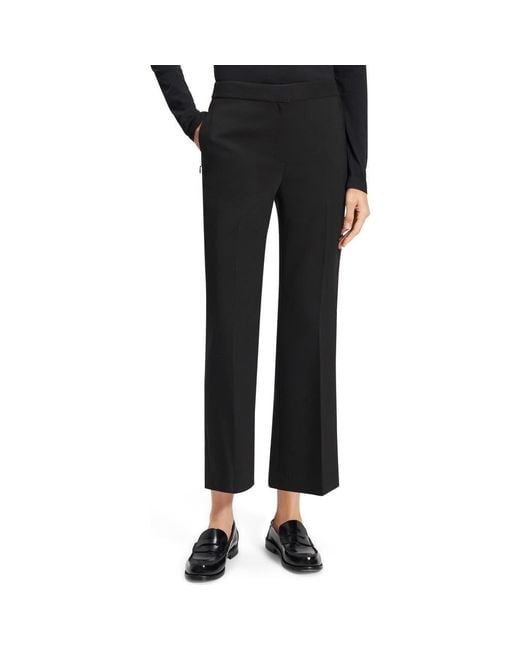 Theory Black Solid Wool Dress Pants