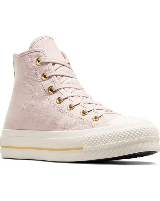 Converse White Chuck Taylor All Star Lift High Top Platform Sneaker
