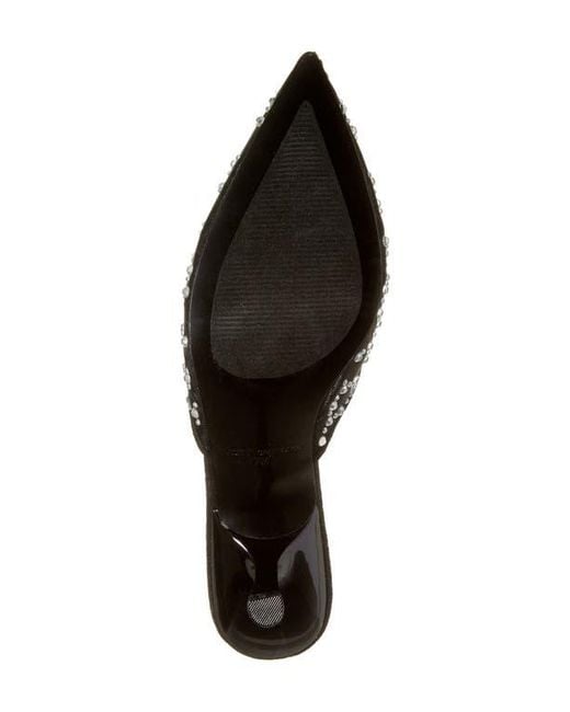 Steve Madden Mariano Crystal Mule in White | Lyst