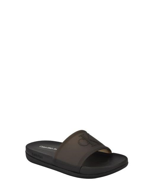 Calvin Klein Black Barli Slide Sandal