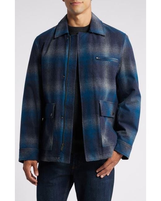 Pendleton Blue Eugene Plaid Jacket for men