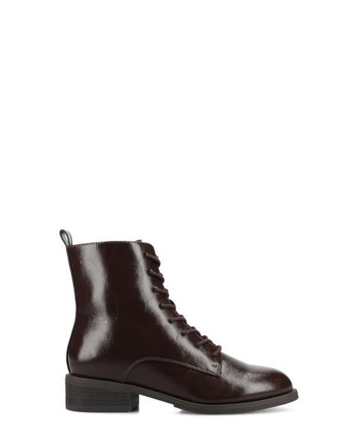 Journee Collection Brown Vienna Combat Boot