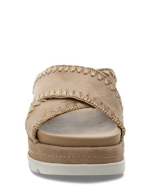 J/Slides Boo Platform Slide Sandal in Brown | Lyst