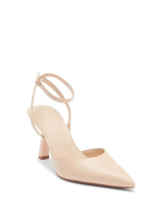 Open Edit Natural Neesha Ankle Strap Pump