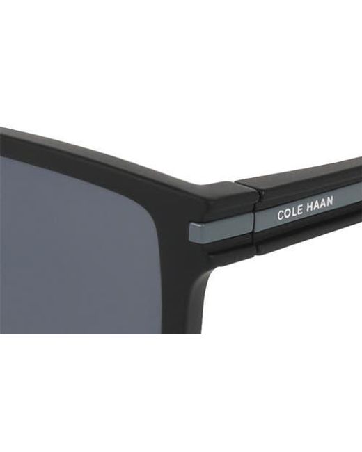 Cole Haan Gray 54Mm Rectangular Sunglasses for men