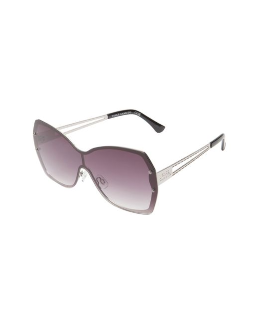 Vince Camuto Purple Backframe 145mm Gradient Shield Sunglasses